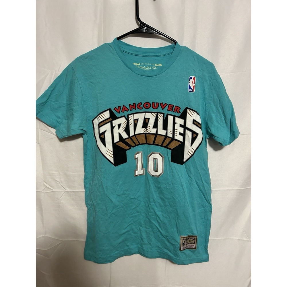 Mitchell & Ness Vancouver Grizzlies Bibby 10 Shirt Teal NBA Hardwood Classics